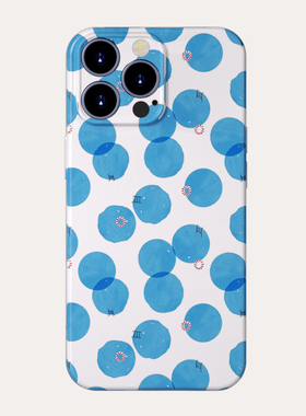 蓝色大波点华为mate60 p60 50 40 30创意游泳池抽象艺术20适用nova12 11 10 9 8 7手机壳pro女全包菲林软壳se