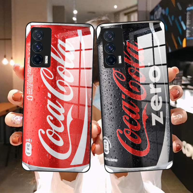 创意可乐罐适用IQOO手机壳9 9pro 8 7 neo5 neo5s neo3 z5 z3欧美个性男女潮牌活力版全包镜头玻璃保护壳vivo