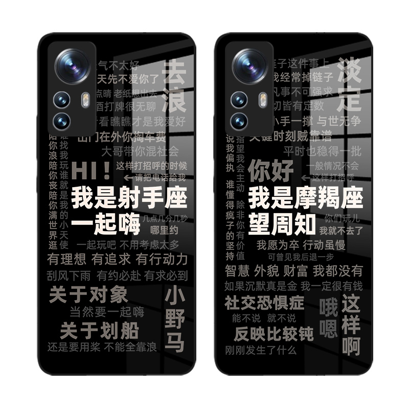 十二星座创意个性小众手机壳