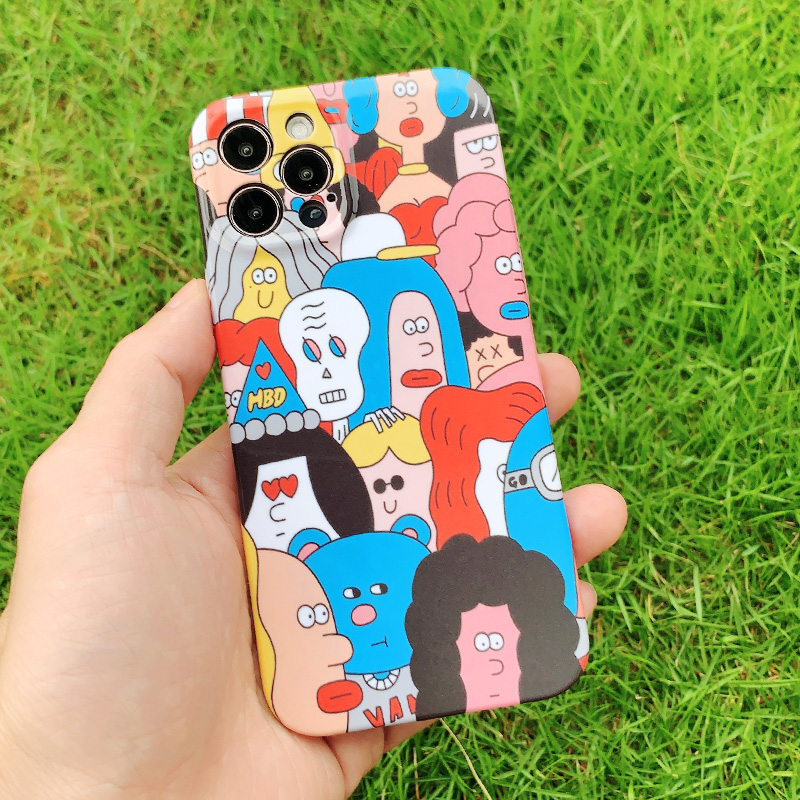 社恐男女小众抽象图案手机壳