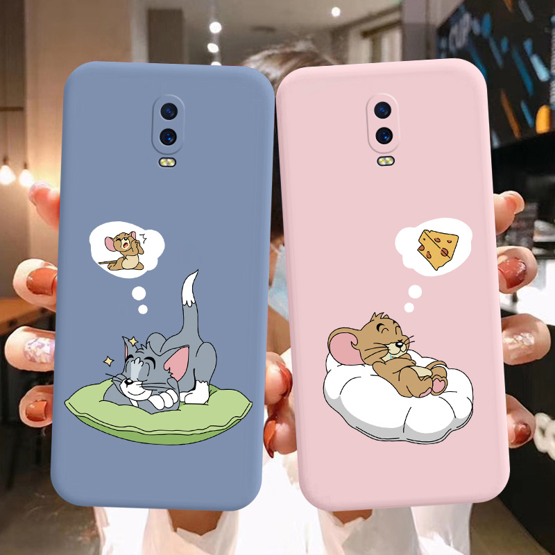 梦见老鼠适用OPPO手机壳R17 R15 R11 R11s a5 a8 a9 a11x a72 k5k7卡通简约男女情侣秀恩爱全包防摔硅胶软壳