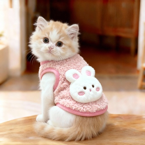 小奶猫冬季保暖加厚背心奶狗衣服