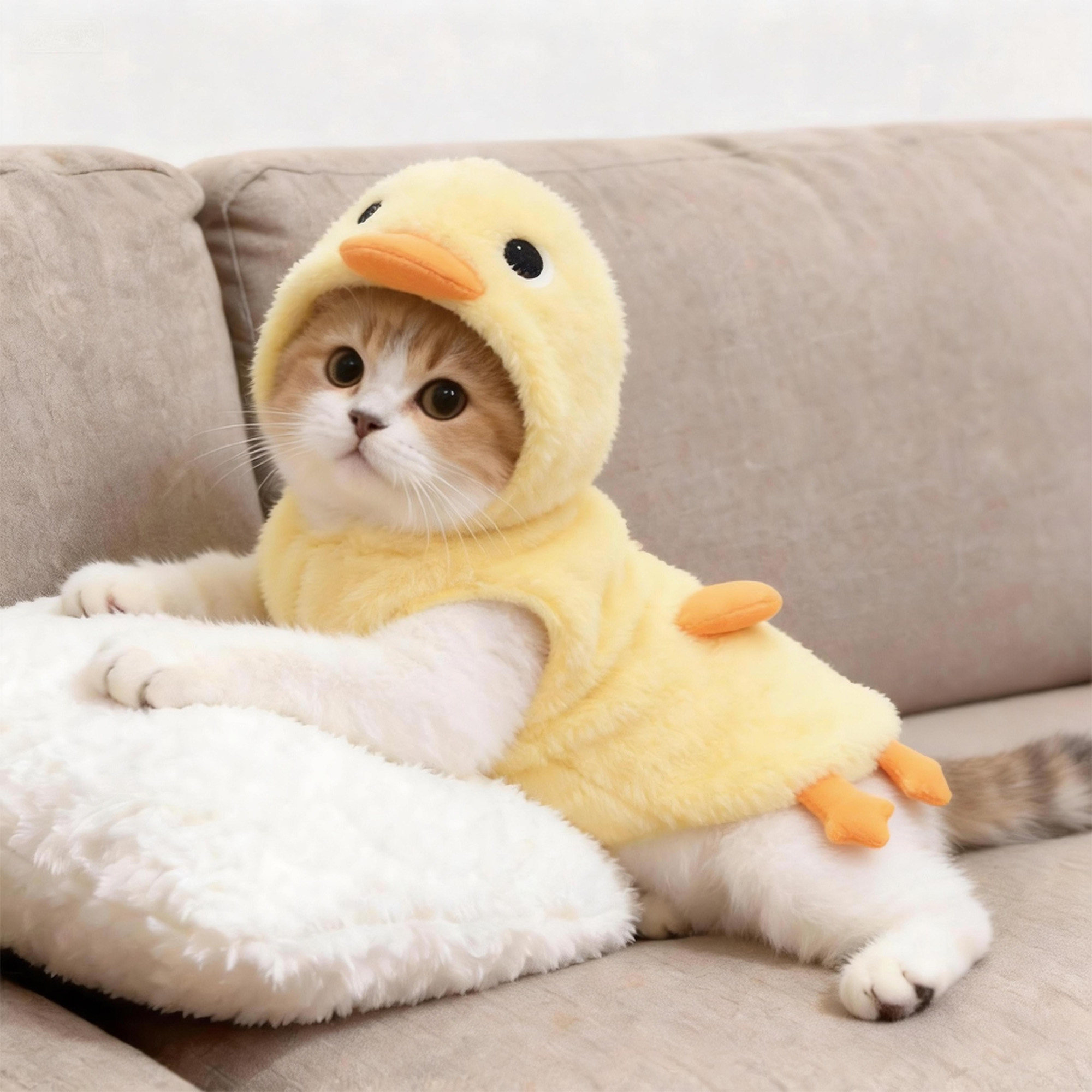 猫咪冬季新款毛绒马甲加厚保暖