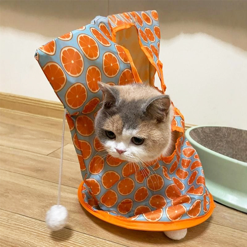 猫咪钻袋子玩具趣味捕鼠猫隧道
