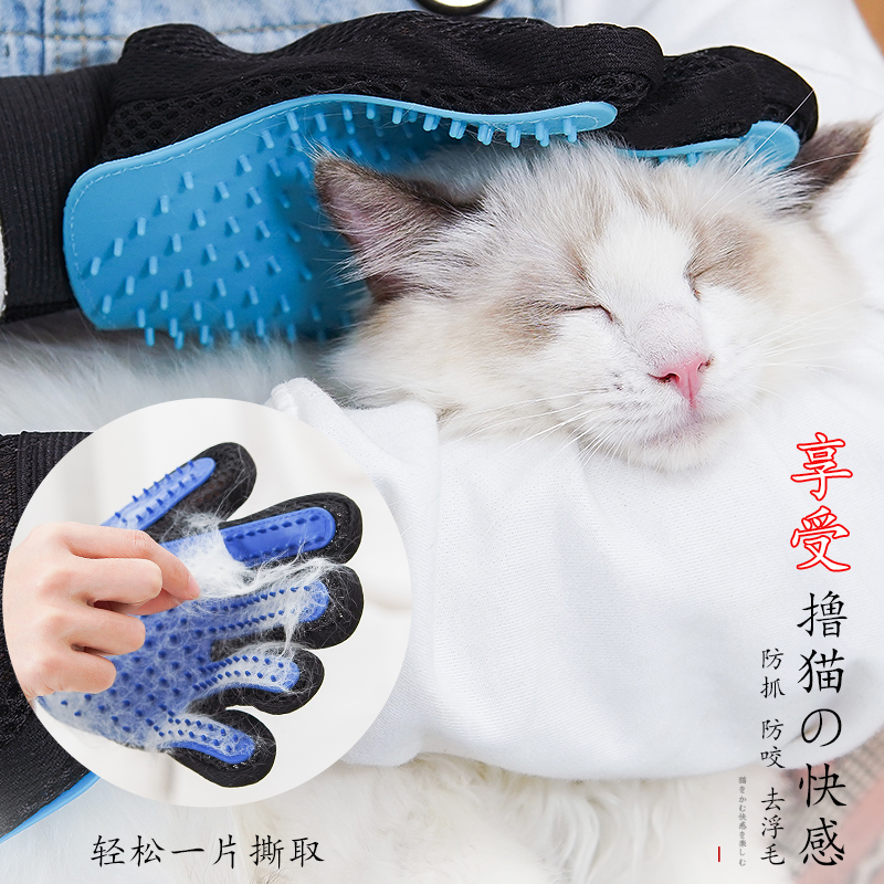 撸猫手套防咬防脱毛梳英布偶