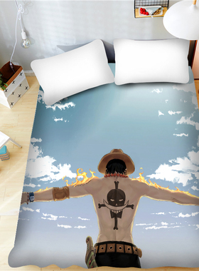 兰羽辰卡通动漫海贼王床单单件学生宿舍双人1.8m男生路飞出海被单