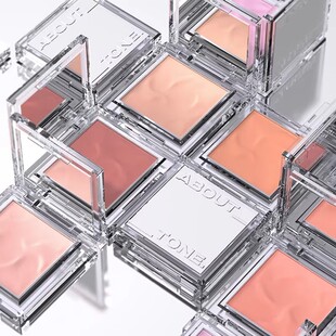 abouttone腮红单色Fluffy Wear绒毛丝绒哑光腮紫显白膨胀色 韩国