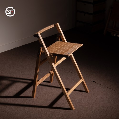 【新品】乐纤吧台椅 白蜡木商业家用颜值质感品质高脚凳 制吉家居