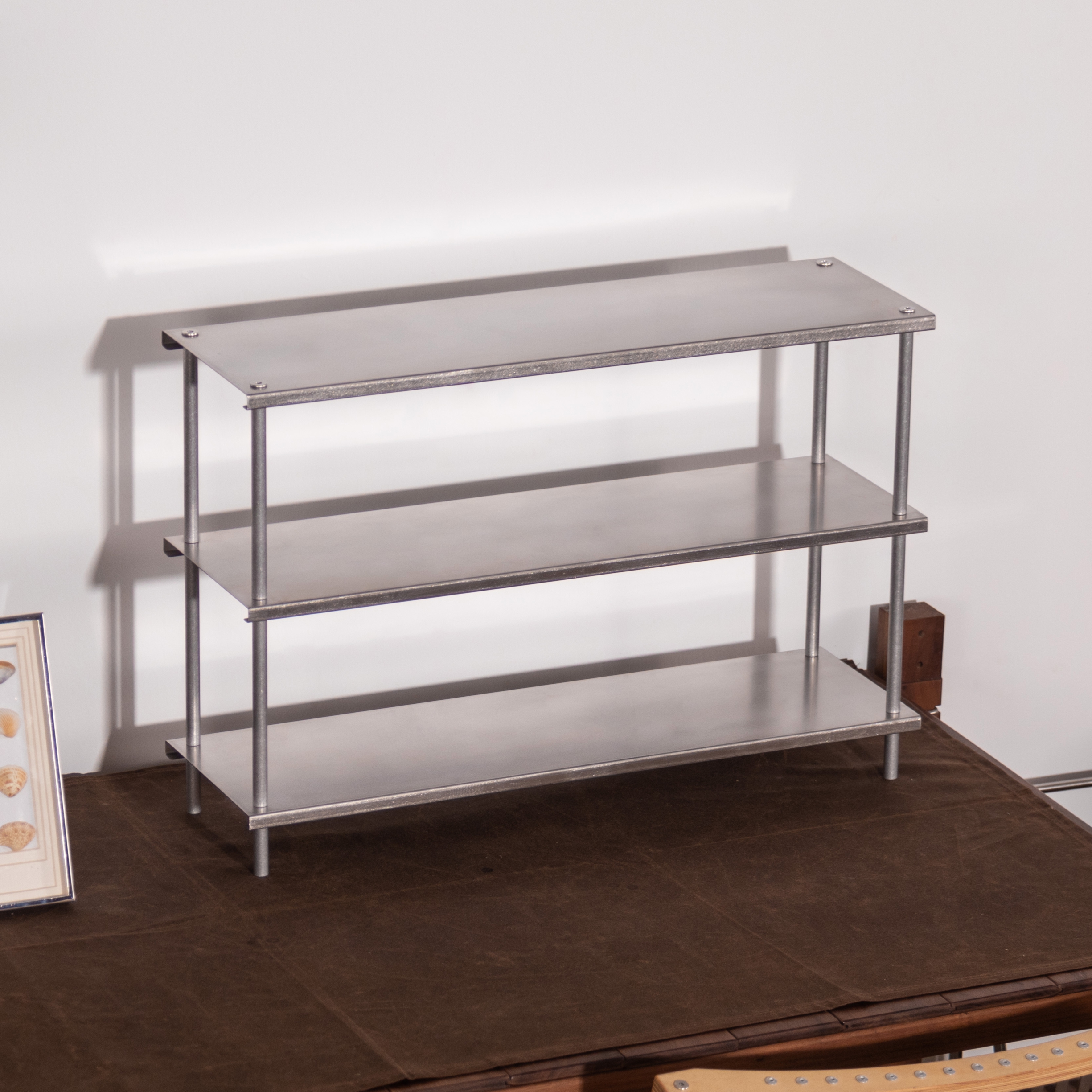 【新款】七里杯架 收纳架全金属不锈钢桌面 制吉家居