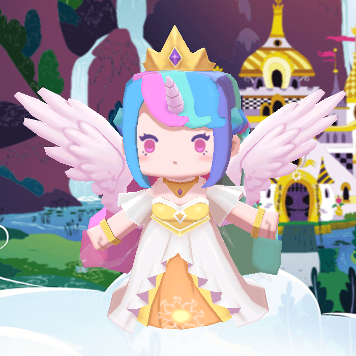 迷你世界萝拉慕斯喜团团皮肤永久月亮宇宙公主装扮收藏卡币星百科