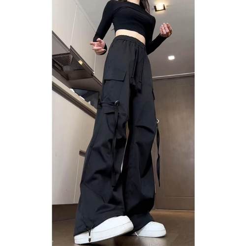 美式高街工装裤宽松直筒