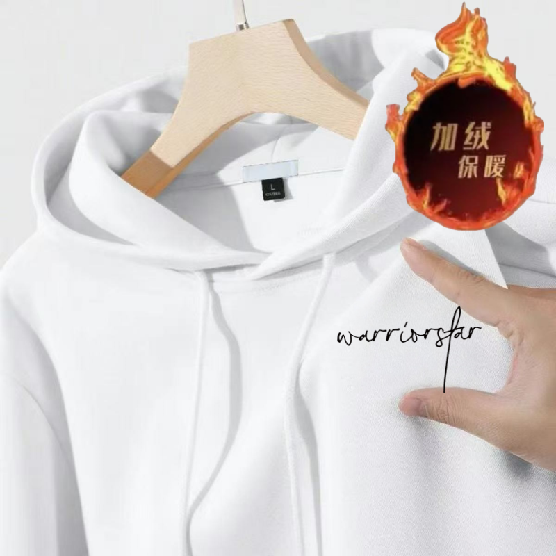 卫衣男潮牌连帽2025秋季加绒男生宽松重磅秋冬季男士黑色外套上衣