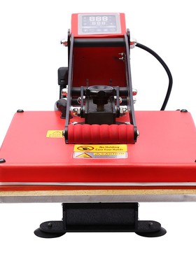 38*38CM红色欧式液晶高压烫画机烫印机热转印机器T恤压烫机烫钻机