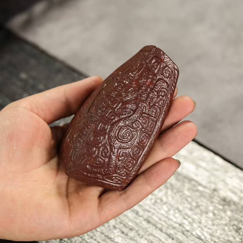 宜兴紫砂茶则 龟甲茶匙 老料精工打磨茶勺 茶道零配批发