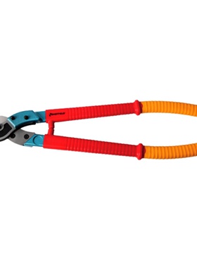 钢盾 S150051 双色柄绝缘电缆剪250mm2电工专用工具电缆钳剪锁钳