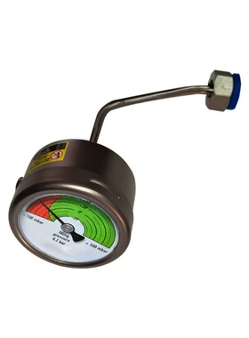 供应充气柜SF6压力表环网柜气压表不锈钢全钢YBF60Z -100~500mbar