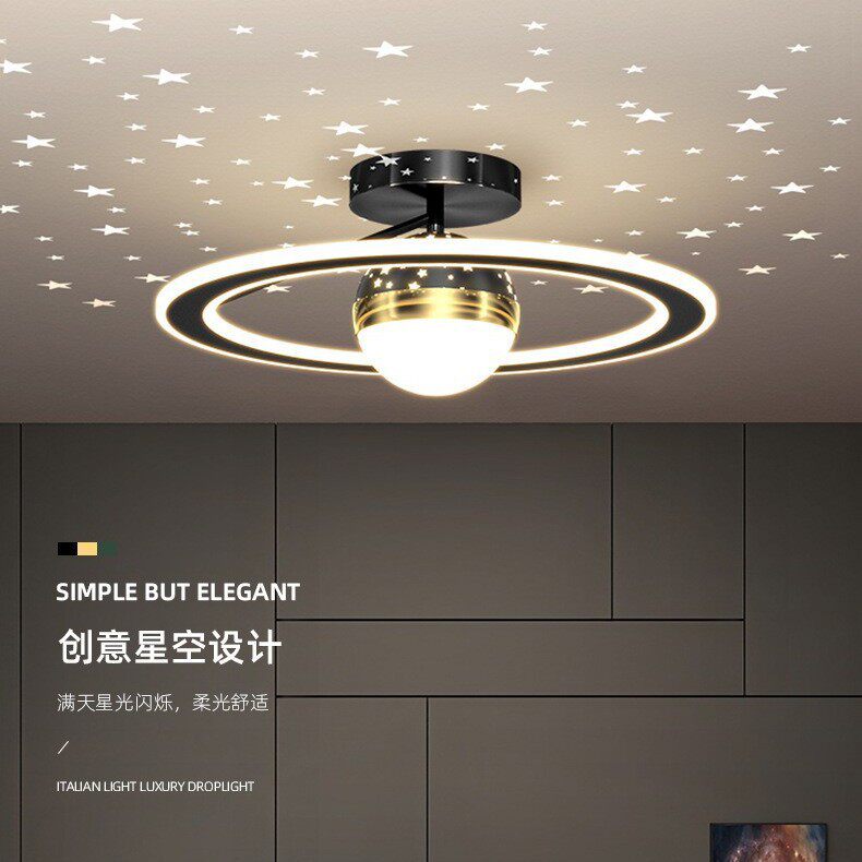 轻奢卧室灯温馨浪漫创意星空顶主卧房间吸顶灯现代简约led灯具
