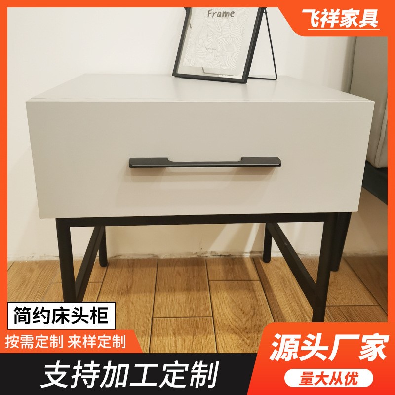 洞窝依你奶油风梳妆台卧室可移动转角斗柜化妆桌两用一体收纳柜