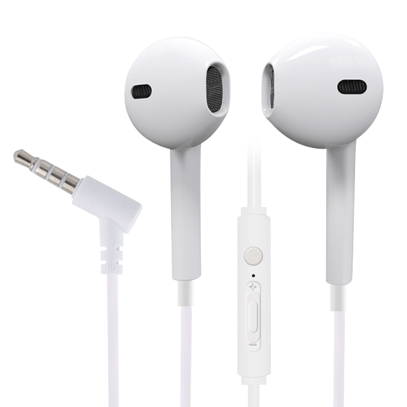 ghT2弯头防折断高音质有线耳机入耳式原装正品适用oppo华为vivo塞