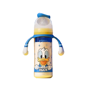 贝亲迪士尼奶瓶唐老鸭米奇PPSU 玻璃宽口径新生儿奶瓶240ml/330ml