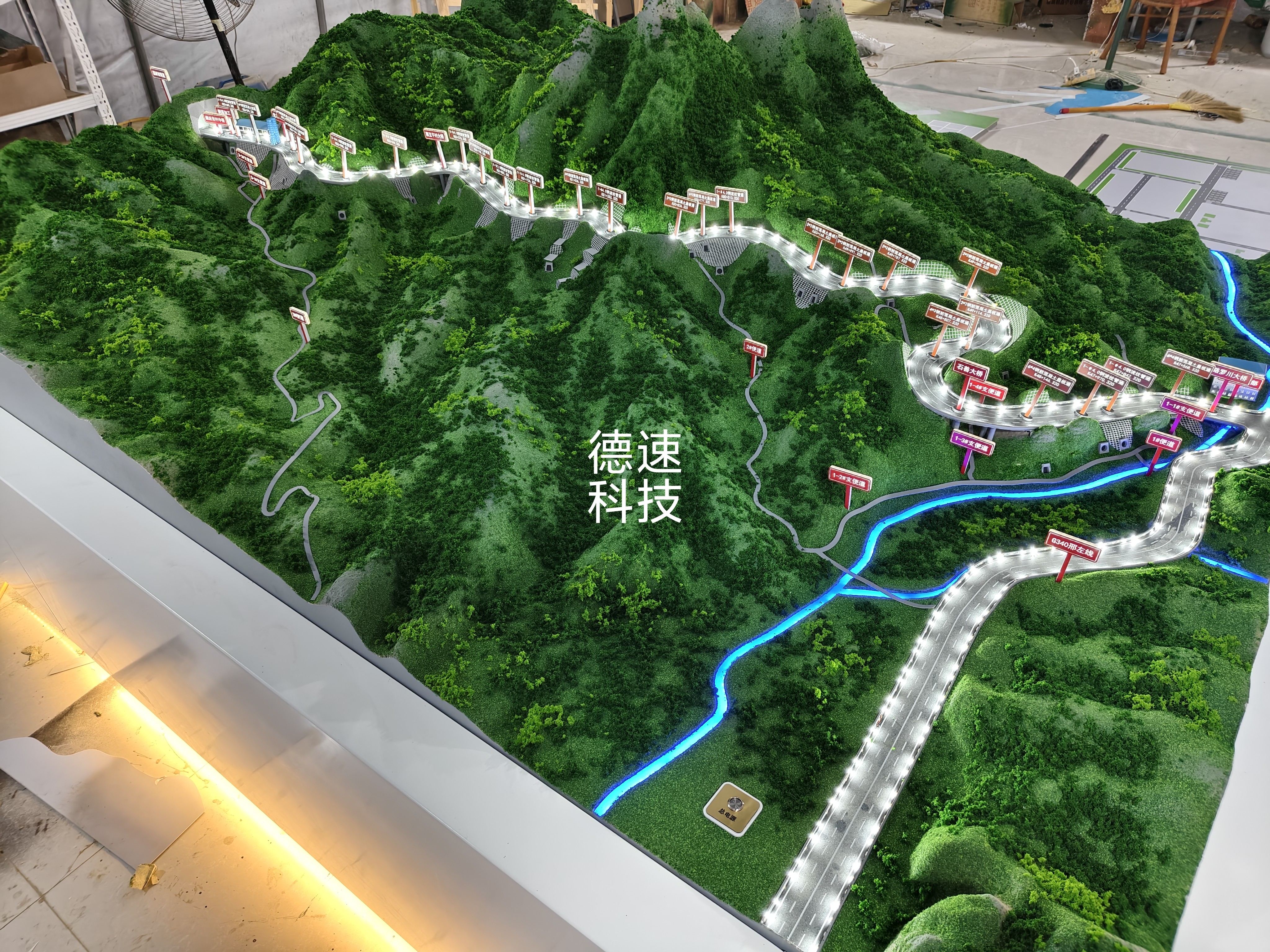 地形地貌沙盘模型制作定制中国地建筑及模型设计