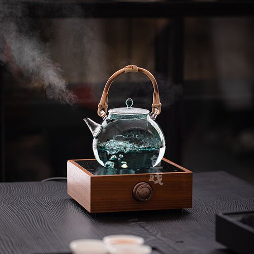 鱼戏耐热玻璃g大容量煮茶壶仿古兰亭壶提梁壶泡茶壶烧水壶电陶炉