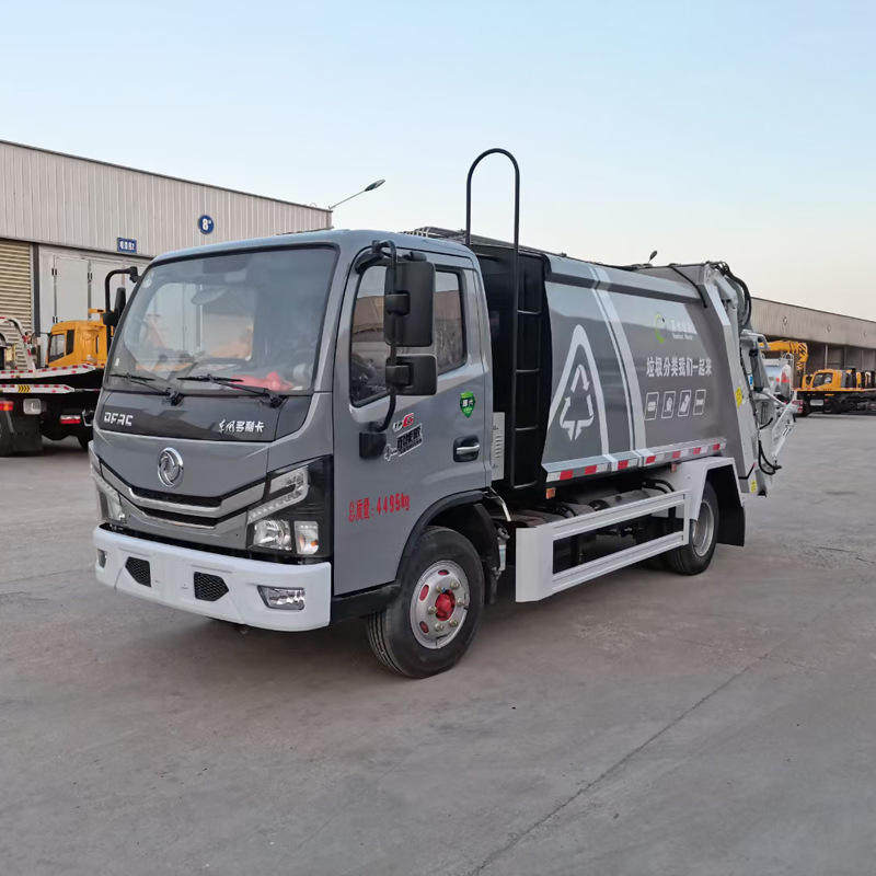 压缩式垃圾车国五后装压缩式垃圾小区物业环卫自装卸垃圾清运车