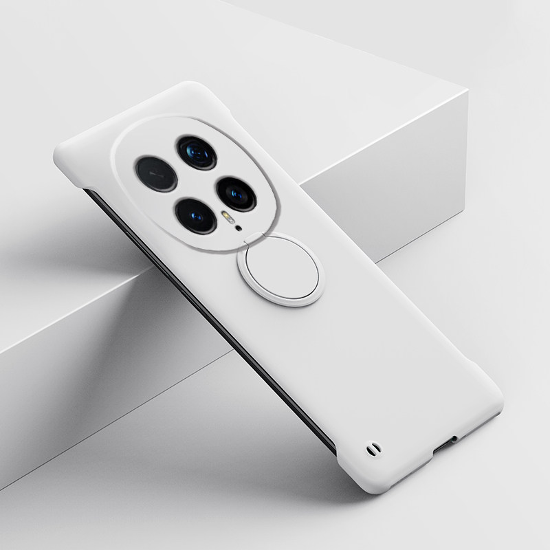 适用于荣耀magic8手机壳magic8pro半包硬壳无边框新款纯色微磨砂超薄支架款保护套手机套防摔简约包镜头外壳