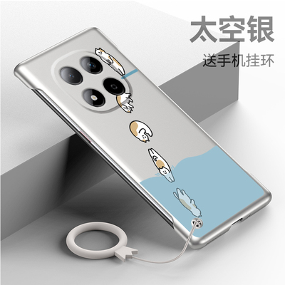 适用于红米Note15Pro手机壳note15半包无边框note15pro+硬壳新款金属漆跳水猫保护套防摔不顶膜潮牌保护壳