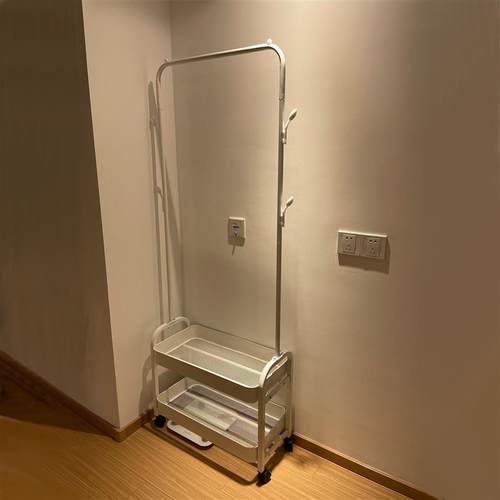 简易多功能卧室移动架晾衣挂衣家用物架子架落地衣帽架置衣架收纳