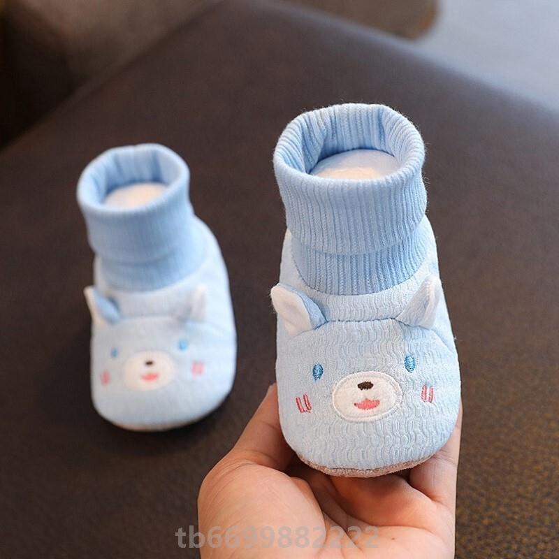 婴儿鞋子小月龄防掉冬宝宝婴幼儿春秋护脚可爱鞋套厂家