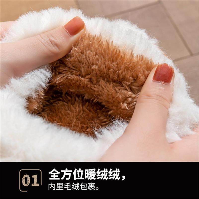 全包棉拖鞋女冬加绒加厚情侣室内家居防滑厚底毛毛棉鞋冬季保厂家