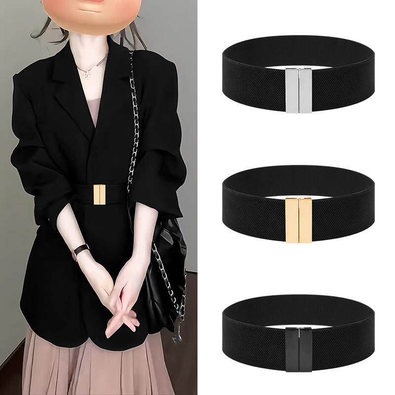 2025新款羽绒服腰带女士装饰配裙子大衣皮带弹力松紧女款宽厂家