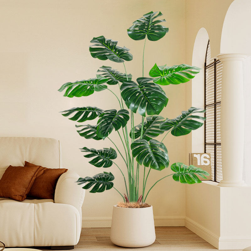 仿真绿植高级感客厅轻奢室内大型装饰树假植物落地摆件盆栽龟背竹,家居饰品,仿真植物盆景,淘宝优惠券,粉丝福利购,淘宝优惠卷