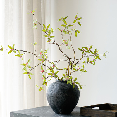 干花花束客厅摆设发财果高级感仿真花石榴树枝树干新年装饰假花