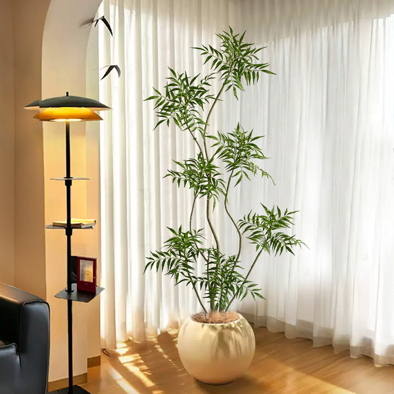 十大功劳仿真绿植高端轻奢客厅大型室内盆栽摆件装饰树假仿生植物
