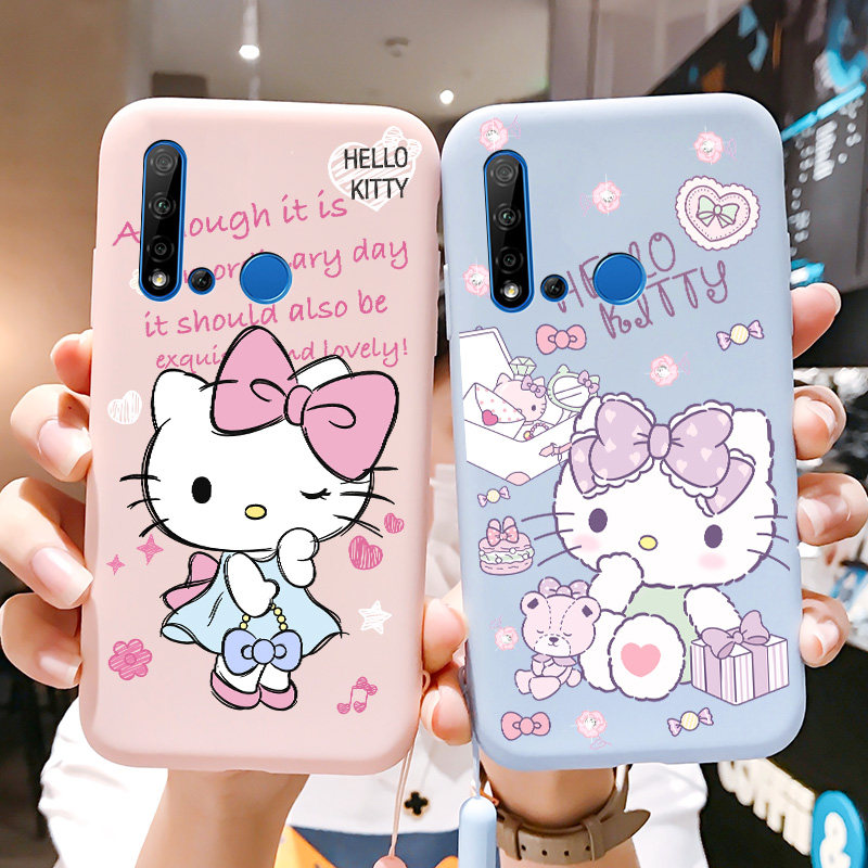 华为nova5i手机壳华为novel5i新款粉色女款卡通动漫凯蒂猫glkaloo可爱