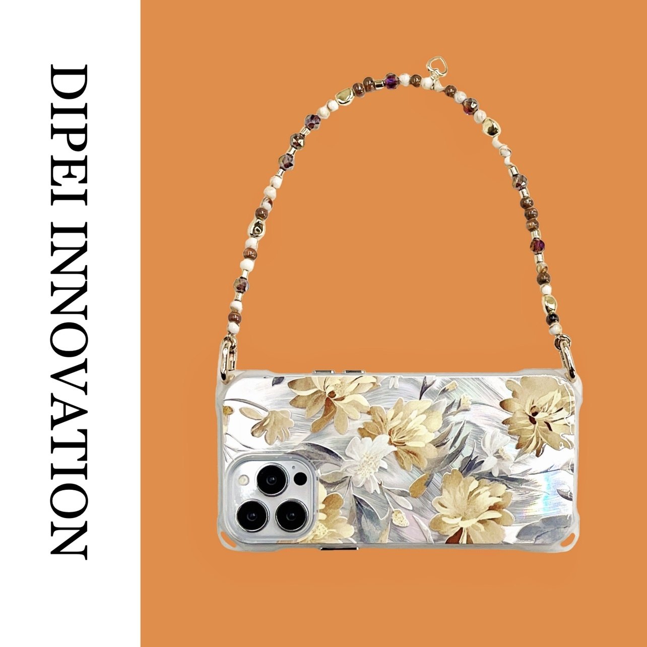 原创高级感带链条手机壳15promax防摔串珠手腕13Pro适用华为苹果iPhone14可斜挎背带式12硬11新款mate60Pro女,3C数码配件,手机保护套/壳,淘宝优惠券,粉丝福利购,淘宝优惠卷