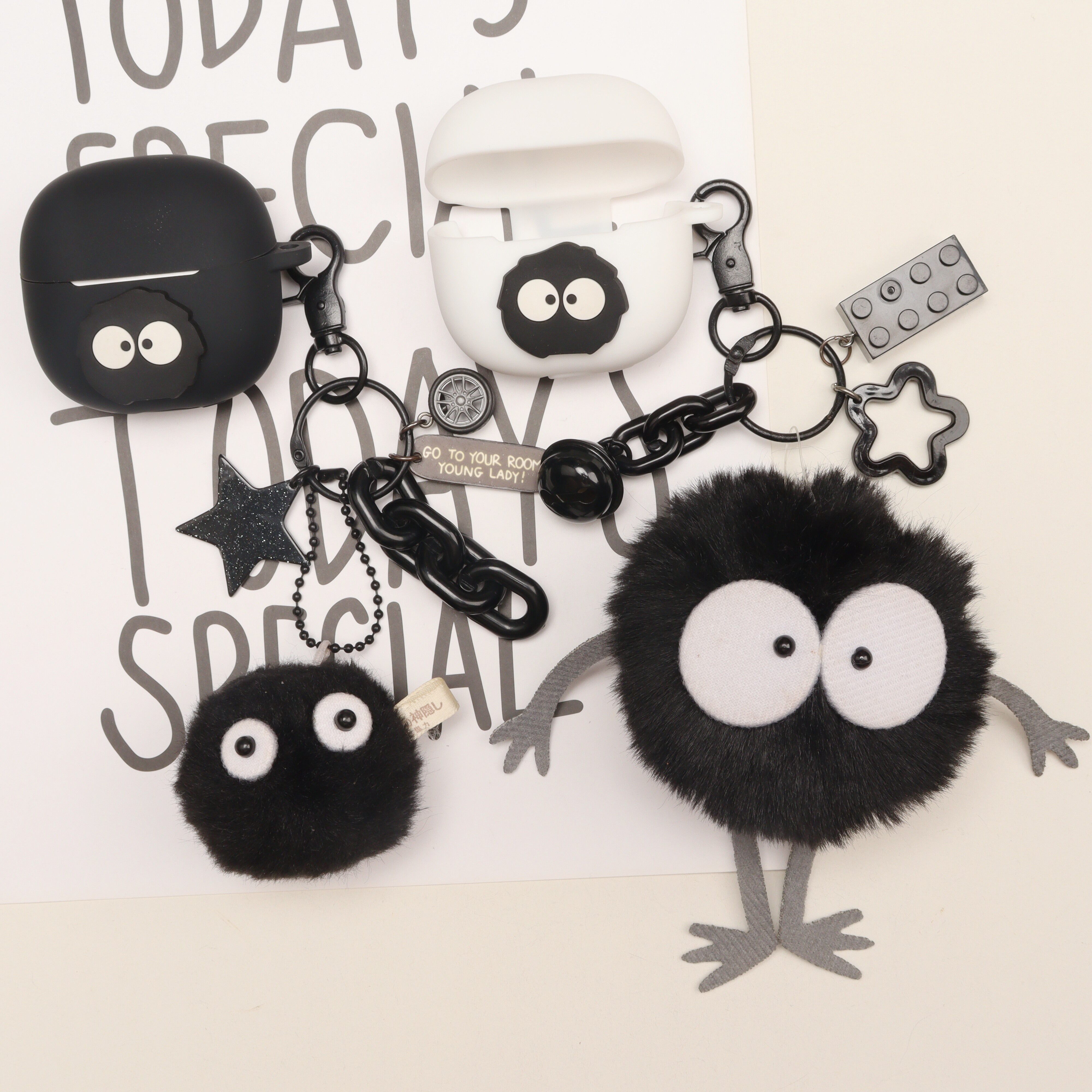 适用于红米REDMI Buds 8活力版蓝牙耳机保护套情侣可爱卡通小米REDMI Buds 8青春版/REDMI Buds8 Pro硅胶软壳