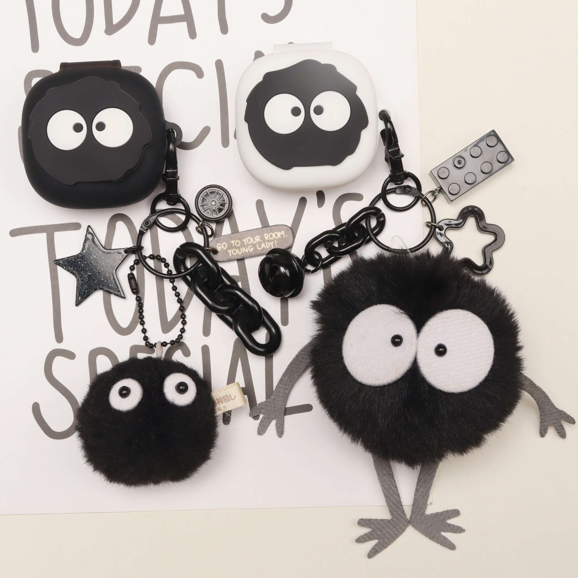 适用于Sony/索尼音扣LinkBuds Clip耳夹开放式蓝牙耳机保护套动漫可爱情侣卡通LinkBuds Clip一体式硅胶软壳