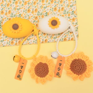 适用sanag/塞那Z50气骨传导真无线蓝牙耳机保护套创意卡通向日葵Z51/Z50S Pro Max/monqiqi F5一体式硅胶软壳