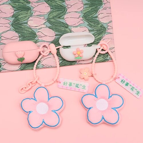 ambieAM-TW02粉色花朵耳机套