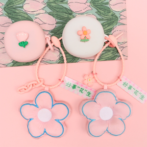 适用于科大讯飞iFLYBUDS Pro2/XFVI-A08/iFLYBUDS Nano+/XFXK-A05蓝牙耳机保护套郁金香花朵一体式硅胶软壳