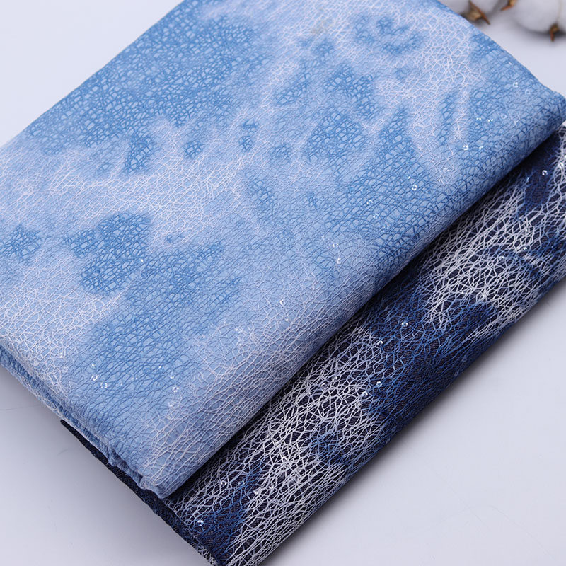 冰霜纹春夏牛仔水洗牛仔薄款柔软