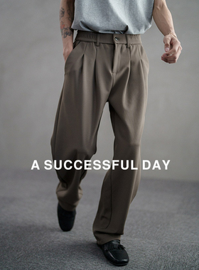 ASSDY|冰丝速干休闲裤男士2025春秋季新款运动裤直筒宽松垂感长裤