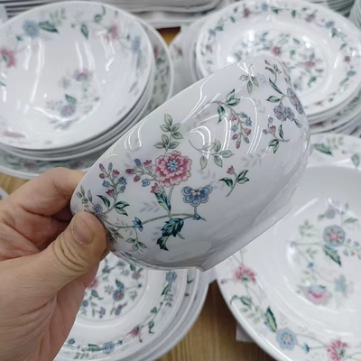 韩国进口欧式花卉陶瓷碗碟