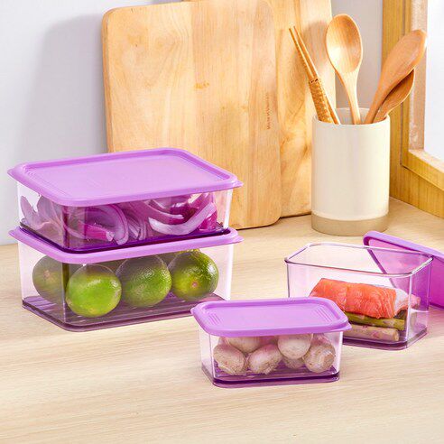 韩国原装进口roichen保鲜盒可微波炉密封防漏水果便当午饭盒子