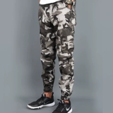 Камуфляжные износостойкие штаны, в корейском стиле, оверсайз