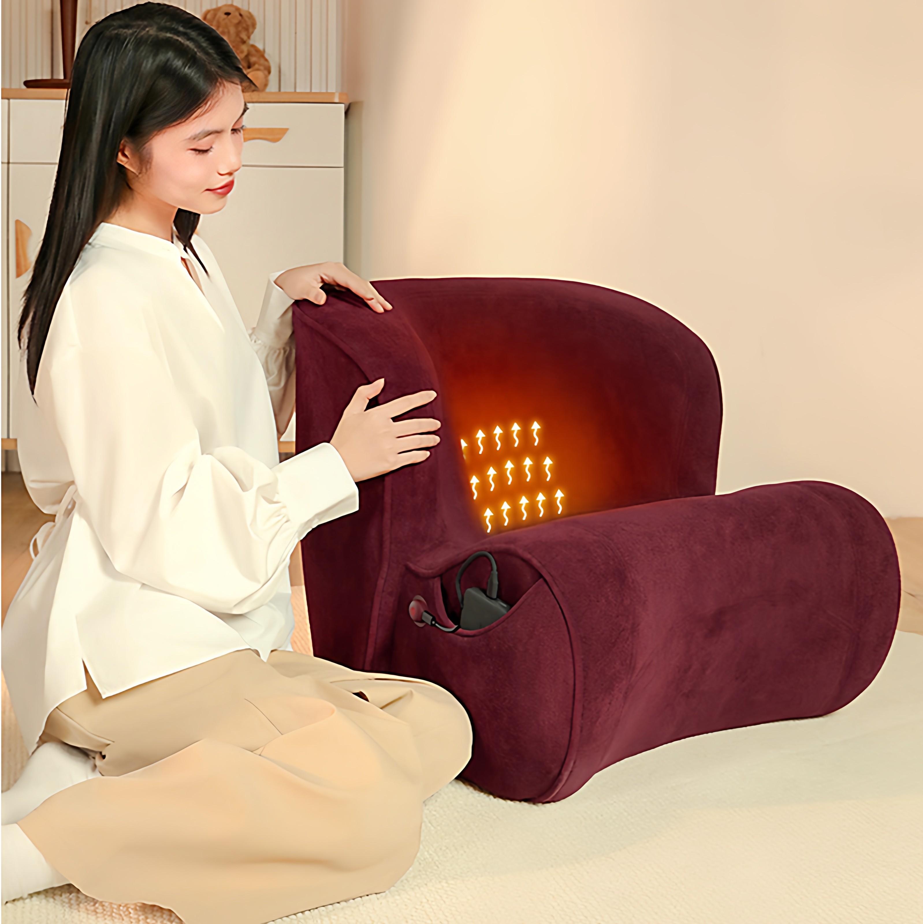 乐班leband人体工学热敷护脊沙发客厅小户型简约加热护腰小沙发,住宅家具,功能沙发,淘宝优惠券,粉丝福利购,淘宝优惠卷