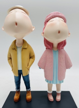 原创正版吴琼玻璃钢雕塑摆件